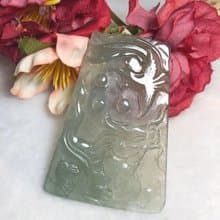 多寶晶石/天然翡翠A貨/龍鳳牌結婚禮物/情侶禮物/結婚禮物/龍鳳珮