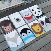 動物園百寶袋筆記本+便條本+書籤 共8圖