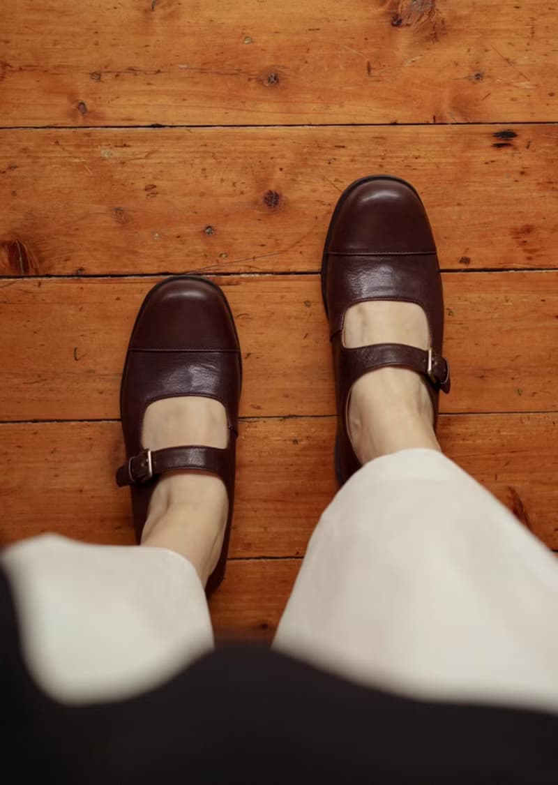 柔軟輕盈 復古羊皮瑪莉珍 手工製 巧克力色 手工製