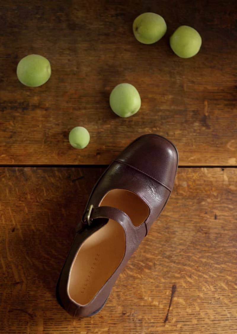 柔軟輕盈 復古羊皮瑪莉珍 手工製 巧克力色 手工製