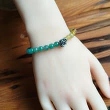 緬甸天然冰種黃、綠翡珠 紫翡葫蘆 手串手鍊