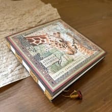 【精裝手縫書-草原動物】 方形本/手帳/日誌/送禮