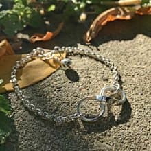 V30款-做不出一樣的銀手鍊-無線符號-999+925純銀手鍊