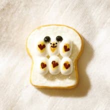 QQ貓熊巧克力棉花糖吐司磁鐵