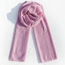 喀什米爾羊絨Pashmina編織圍巾 手工編織 喀什米爾Cashmere 羊絨圍巾 純羊毛圍巾披巾 戒指絨披肩-玫瑰粉色
