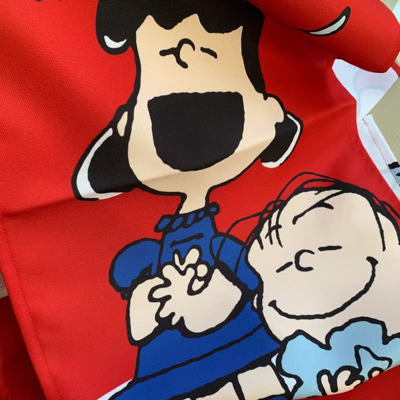 SNOOPY史努比門簾 窗簾 裝飾性掛布 -150公分殷紅色史奴比長門簾