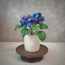 繡球花 皮革盆栽  送禮