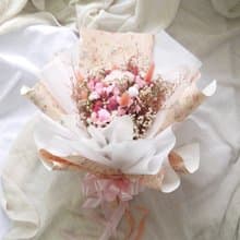 春櫻.粉嫩春櫻.櫻花色系.乾燥花.永生花.不凋花.求婚花束