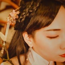 辛夷髮釵(粉紅款)