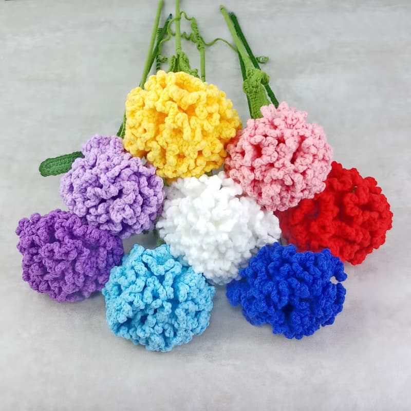 手鉤迷你康乃馨花束禮盒  生日禮物 花束 情人節 母親節 CRF-037