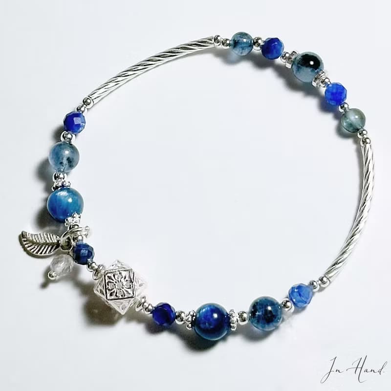 藍境覺醒-藍晶石.魔鬼海藍寶 設計款手鍊