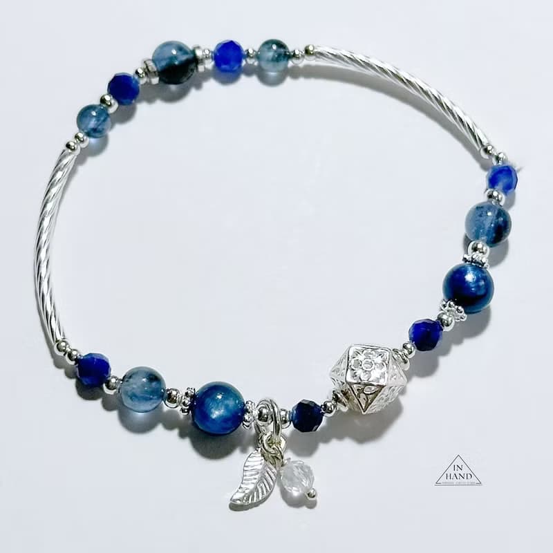 藍境覺醒-藍晶石.魔鬼海藍寶 設計款手鍊