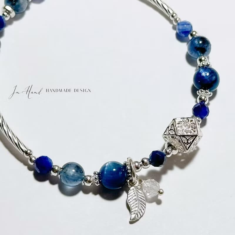 藍境覺醒-藍晶石.魔鬼海藍寶 設計款手鍊