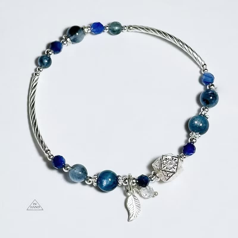 藍境覺醒-藍晶石.魔鬼海藍寶 設計款手鍊