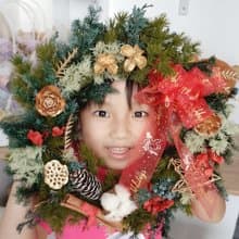 教學影片區 聖誕節聖誕佈置花禮 永生雪松聖誕花圈 花材另可加購