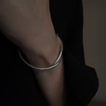 925純銀 水波 線條 細版 粗版 開口式  男女 手環 免費送禮包裝