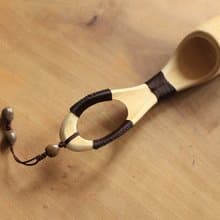 手工打磨竹製品&茶具系列 | 竹茶則 茶鏟 老竹節 | 編繩款