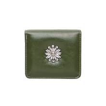Daisy Photo Slot Half Wallet Bill Card Wallet khaki