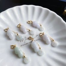 天然緬甸玉翡翠 三腳金蟾 招財 隨意扣 可搭手鍊項鍊 禮物