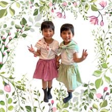兔兔花園三角圍巾