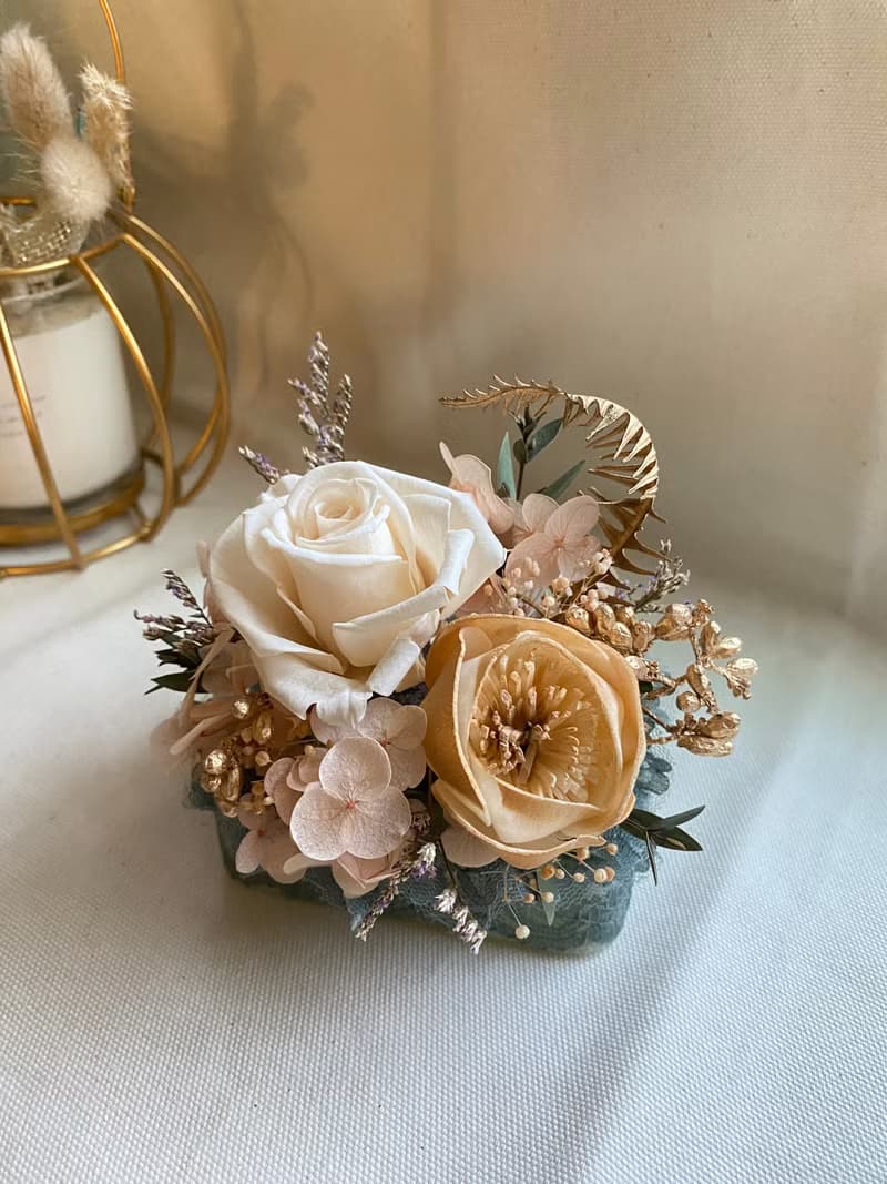 母親節禮物.芳香花禮.情人節花禮.古典芳香永生花