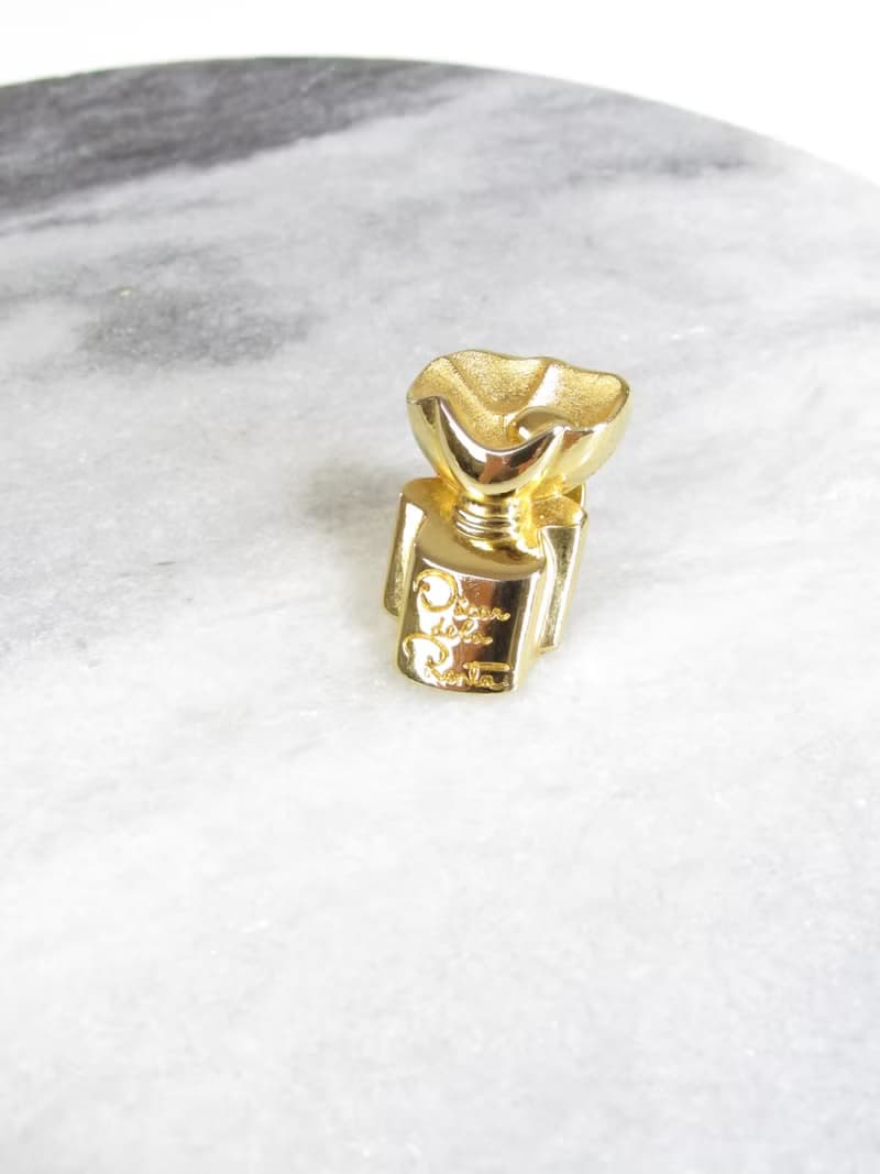 Vintage Oscar de la Renta Perfume Bottle Brooch