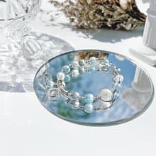 海藍寶 月光石 拉長石 S925純銀 水晶手鍊