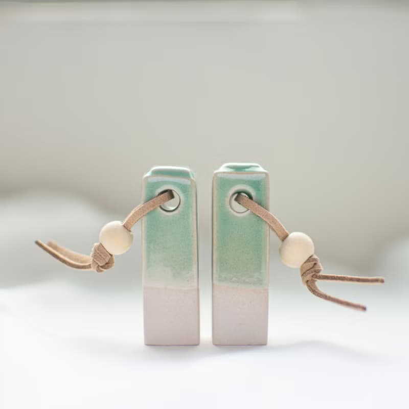 【地面上的行星】寶泥特調手工陶瓷印章 - 碧玉