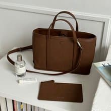 韓國 The Ally | CAMILIA BAG (附小包) | 深棕色 | 手袋 單肩包