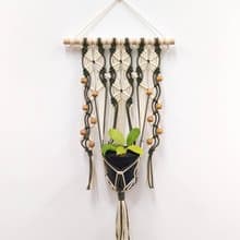 Macrame Plant Hanger 手工編織植物盆栽吊掛網【復古米/軍綠】