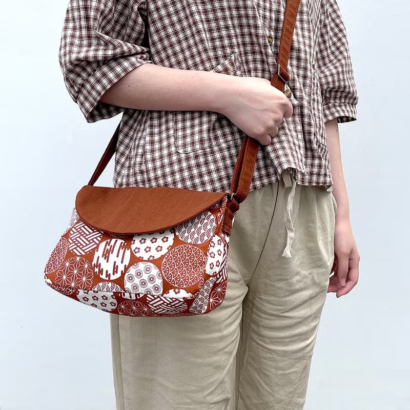 最新品 斜背包 小紅豆 挑選花布訂製