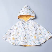【秋冬新時尚】抗風防雨雙面斗篷-恐龍 鱷魚 太空人 雨衣 風衣 斗