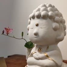 【明心見性】禪意擺飾雕塑 居家療癒陶藝擺件