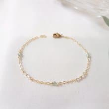 晴空 ‧ 磷灰石 白水晶 細手鍊