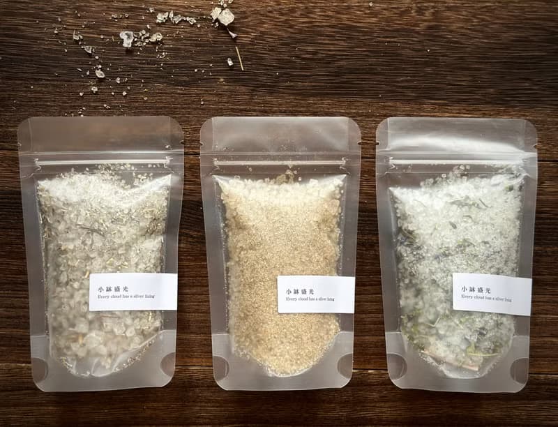 小缽盛光 - 花草空間淨化海鹽