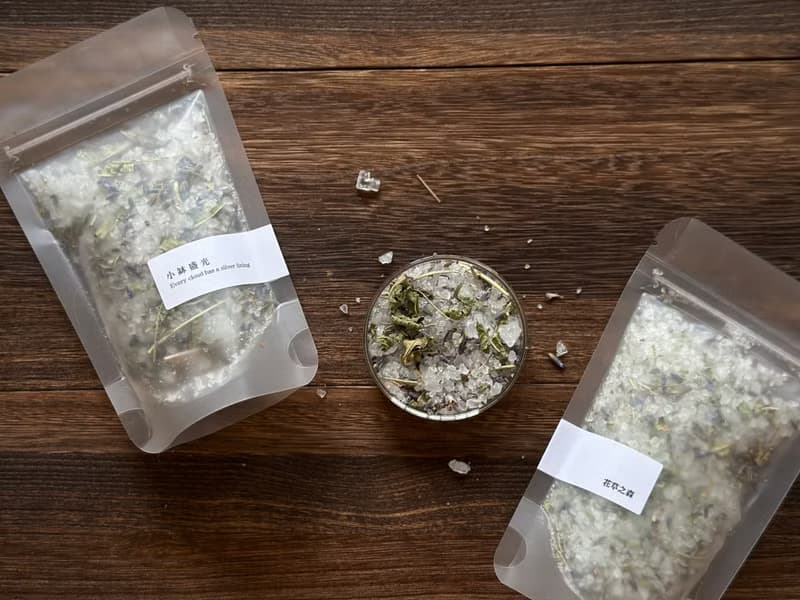小缽盛光 - 花草空間淨化海鹽
