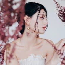 COR-DATE / 蒲公英飛揚耳環 / 紫