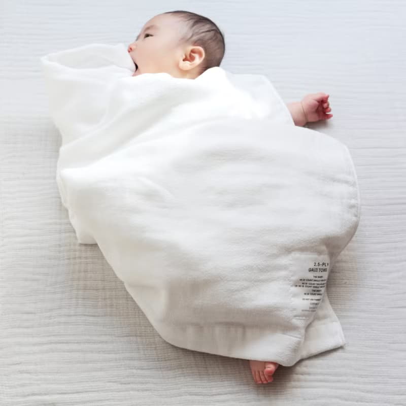 日本製 2.5-PLY GAUZE 100% 有機棉 M號 浴巾  by SHINTO TOWEL