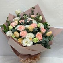 鮮花系列 進口康乃馨花束 台北市區外送/自取免運費典華優惠券典