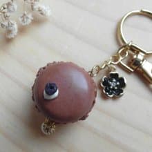福利品 / 展示品* 巧克力馬卡龍鑰匙圈