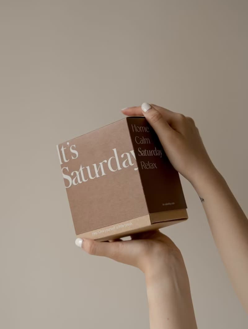 【優惠套組禮盒】4入組 It's Saturday 水泥香氛蠟燭 緞帶包裝