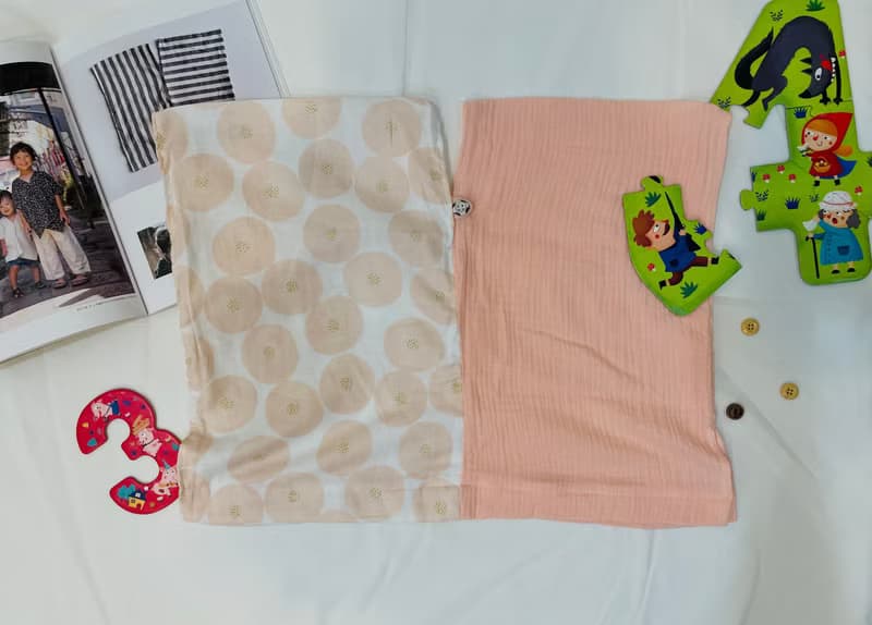 粉色紅豆麵包 童裝 浴衣 四方衣