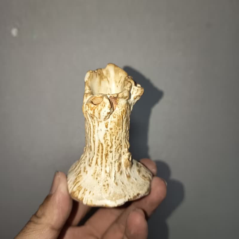 陶藝插畫家沖繩三線琴人手捏苦苓植生器擴香器
