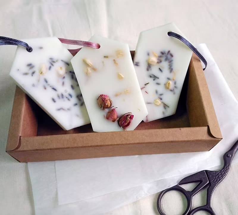 忘憂森林 凝香蠟片-擴香, 特級薰衣草, 六角形香磚,交換禮物,婚禮