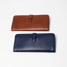 義大利頂級植鞣革牛皮簡式超薄長夾 生日新年禮物