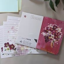 圧着葉書・紙厚め/クリスマスローズの花束/日本製