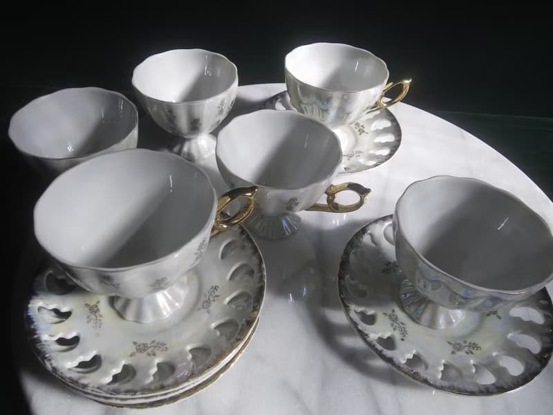 【老時光 OLD-TIME】早期歐美風格古典精美茶具組(一杯一盤為一組