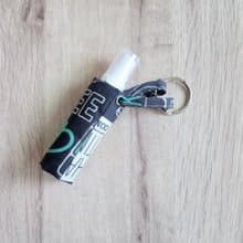 【BAC/酒精噴瓶隨身袋】灰色咖啡廳 防水尼龍布 可調長短可掛!