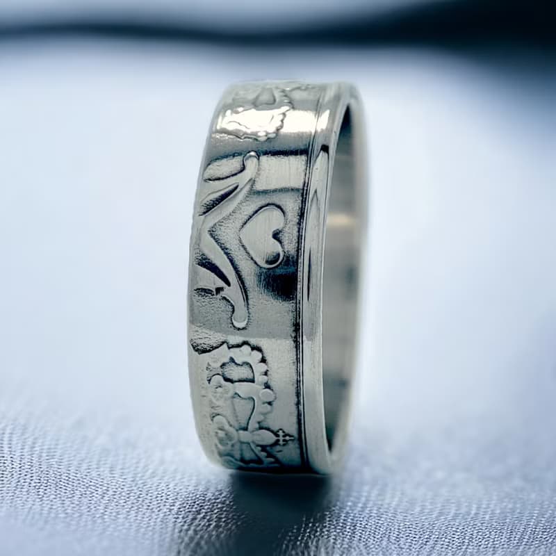 Denmark Coin Ring 2 Kroner 1990-2020, Krone Ring Denmark, Denmark Ring Woman