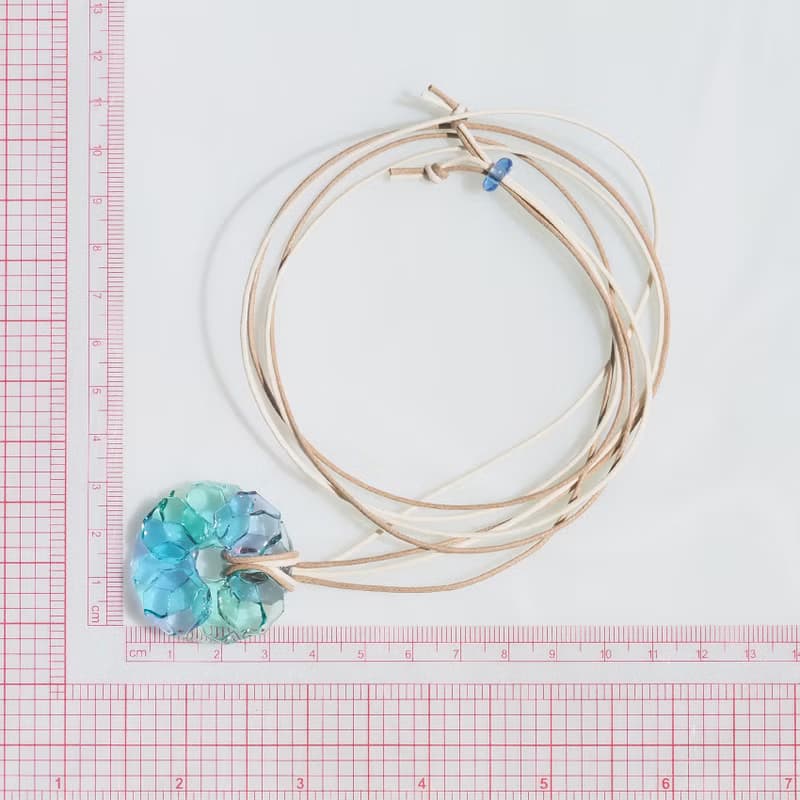【Special】花咲くガラス(アネモネ【舞】)ネックレス 【受注制作】